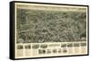 Farmingdale, New York - Panoramic Map-Lantern Press-Framed Stretched Canvas