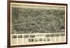 Farmingdale, New York - Panoramic Map-Lantern Press-Framed Art Print