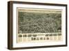 Farmingdale, New York - Panoramic Map-Lantern Press-Framed Art Print