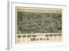 Farmingdale, New York - Panoramic Map-Lantern Press-Framed Art Print