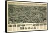 Farmingdale, New York - Panoramic Map-Lantern Press-Framed Stretched Canvas