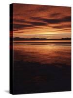 Farmington Bay, Great Salt Lake, Antelope Island, Stansbury Island, Great Basin, Utah, USA-Scott T. Smith-Stretched Canvas