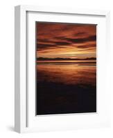 Farmington Bay, Great Salt Lake, Antelope Island, Stansbury Island, Great Basin, Utah, USA-Scott T. Smith-Framed Photographic Print