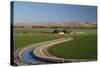 Farmland and Irrigation Canal Near Vale, Oregon, USA-David R. Frazier-Stretched Canvas