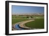 Farmland and Irrigation Canal Near Vale, Oregon, USA-David R. Frazier-Framed Photographic Print