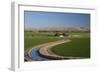 Farmland and Irrigation Canal Near Vale, Oregon, USA-David R. Frazier-Framed Photographic Print