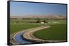 Farmland and Irrigation Canal Near Vale, Oregon, USA-David R. Frazier-Framed Stretched Canvas