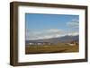 Farmland below the mountains of the Daisetsuzan National Park, UNESCO World Heritage Site, Furano,-Michael Runkel-Framed Photographic Print