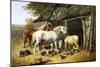 Farmland Friends-John Frederick Herring II-Mounted Giclee Print