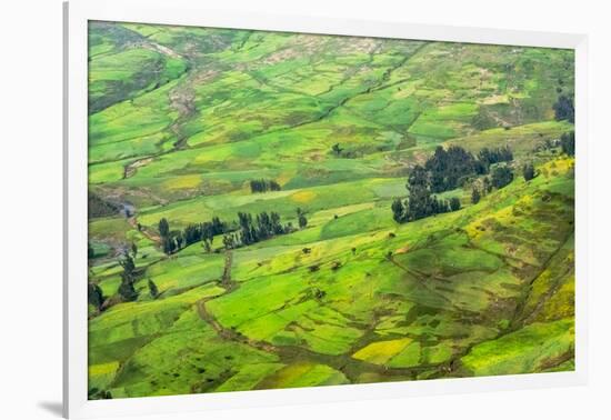 Farmland in Simien Mountain, Ethiopia-Keren Su-Framed Photographic Print