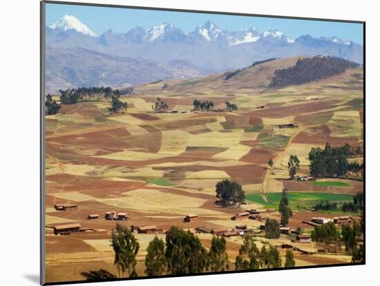 Farmland in the Sacred Valley, Cusco, Peru-Keren Su-Mounted Premium Photographic Print