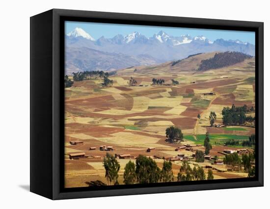 Farmland in the Sacred Valley, Cusco, Peru-Keren Su-Framed Stretched Canvas