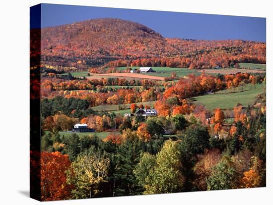 Farmland near Pomfret, Vermont, USA-Charles Sleicher-Stretched Canvas