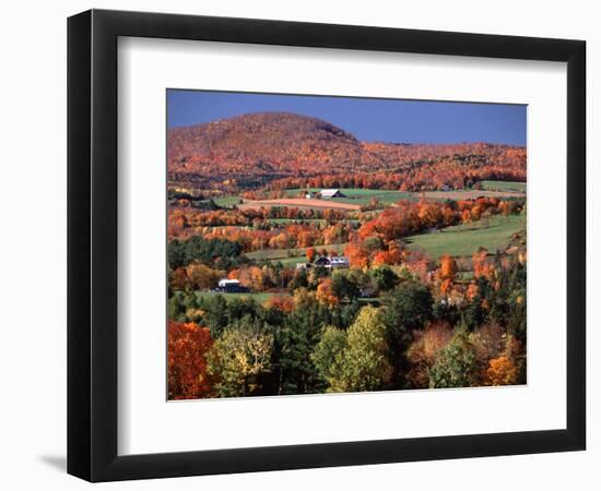 Farmland near Pomfret, Vermont, USA-Charles Sleicher-Framed Photographic Print