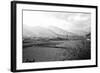 Farmland Paro Valley Bhutan (B/W Photo)-null-Framed Giclee Print