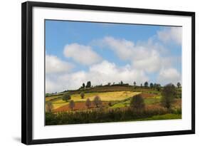 Farmland with Mustard Field, Shan State, Myanmar-Keren Su-Framed Photographic Print