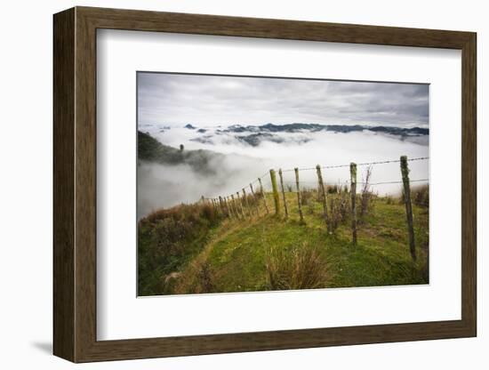 Farmlands in Whakahoro, in the Whanganui NP of New Zealand-Micah Wright-Framed Photographic Print