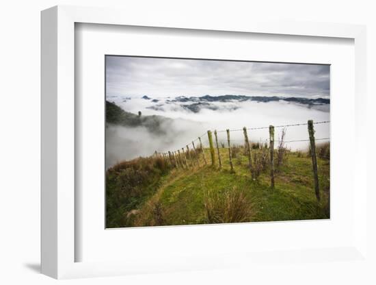 Farmlands in Whakahoro, in the Whanganui NP of New Zealand-Micah Wright-Framed Photographic Print