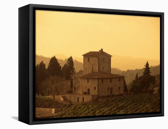 Farms and Vines, Tuscany, Italy-J Lightfoot-Framed Stretched Canvas