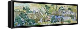 Farms Near Auvers-Vincent van Gogh-Framed Stretched Canvas