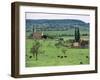 Farms Near Vieux-Pont-En-Ange, Near Boissey, Basse Normandie (Normandy), France-Adam Woolfitt-Framed Photographic Print