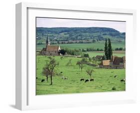 Farms Near Vieux-Pont-En-Ange, Near Boissey, Basse Normandie (Normandy), France-Adam Woolfitt-Framed Photographic Print