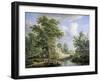 Farms on the Fringe of a Wood-Egbert van Drielst-Framed Art Print