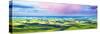 Farmscape Panorama II-James McLoughlin-Stretched Canvas