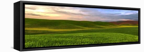 Farmscape Panorama VI-James McLoughlin-Framed Stretched Canvas