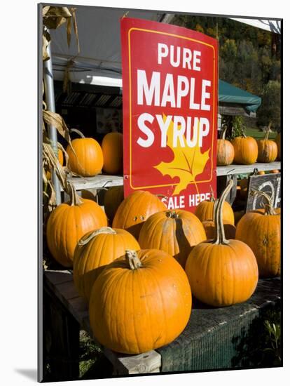 Farmstand at Hunter's Acres Farm in Claremont, New Hampshire, USA-Jerry & Marcy Monkman-Mounted Photographic Print