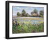 Farmstead and Iris Field, 1992-Timothy Easton-Framed Giclee Print