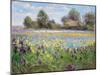 Farmstead and Iris Field, 1992-Timothy Easton-Mounted Giclee Print