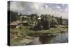 Farmstead in Russia-Alexander Kisseleff-Stretched Canvas