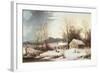 Farmstead in Winter, 1860-Frederic Edwin Church-Framed Giclee Print