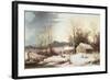 Farmstead in Winter, 1860-Frederic Edwin Church-Framed Giclee Print