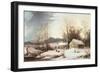 Farmstead in Winter, 1860-Frederic Edwin Church-Framed Giclee Print