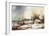 Farmstead in Winter, 1860-Frederic Edwin Church-Framed Giclee Print