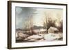 Farmstead in Winter, 1860-Frederic Edwin Church-Framed Giclee Print