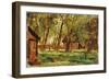 Farmstead under Trees-Thomas Ludwig Herbst-Framed Giclee Print