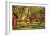 Farmstead under Trees-Thomas Ludwig Herbst-Framed Giclee Print