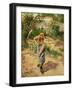 Farmwoman Digging-Camille Pissarro-Framed Giclee Print