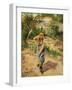 Farmwoman Digging-Camille Pissarro-Framed Giclee Print