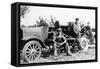 Farmworkers with a Tractor, (C1930S)-null-Framed Stretched Canvas