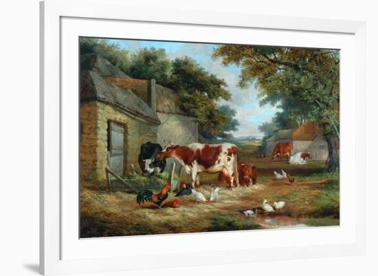 Farmyard, 1856-John Frederick Senior Herring-Framed Giclee Print