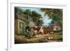 Farmyard, 1856-John Frederick Senior Herring-Framed Giclee Print