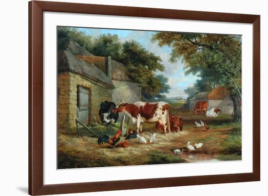 Farmyard, 1856-John Frederick Senior Herring-Framed Giclee Print