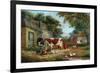 Farmyard, 1856-John Frederick Senior Herring-Framed Giclee Print