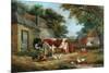 Farmyard, 1856-John Frederick Senior Herring-Mounted Giclee Print