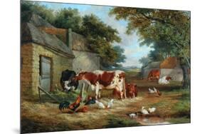 Farmyard, 1856-John Frederick Senior Herring-Mounted Giclee Print