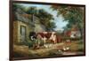 Farmyard, 1856-John Frederick Senior Herring-Framed Giclee Print